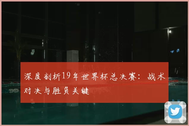 深度剖析19年世界杯总决赛:战术对决与胜负关键