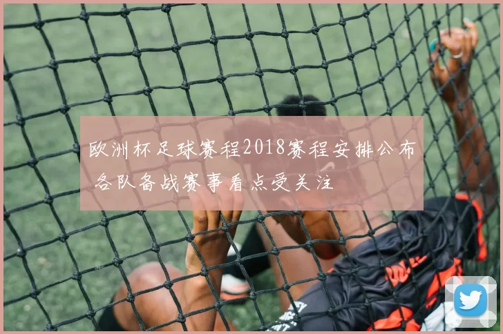 欧洲杯足球赛程2018赛程安排公布 各队备战赛事看点受关注
