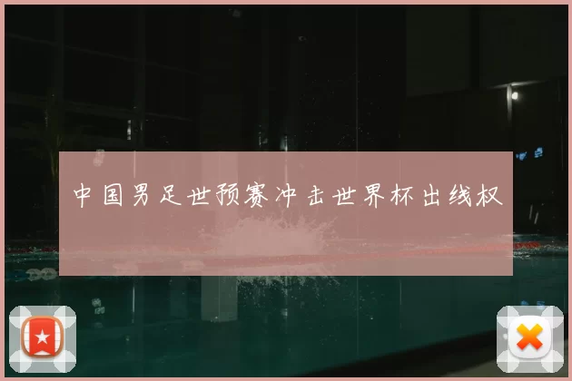 中国男足世预赛冲击世界杯出线权