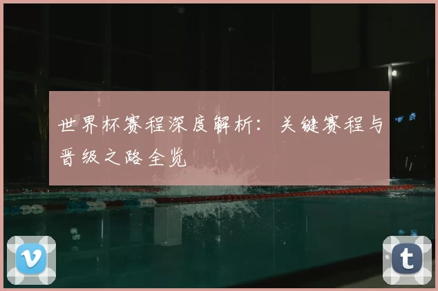 世界杯赛程深度解析：关键赛程与晋级之路全览